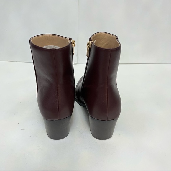 Coach Women Pacey Slip On Pointed Toe Ankle Booties- New In Box - Dark Cranberry - Picture 9 of 16